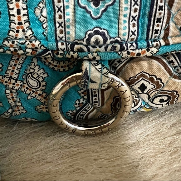 VERA BRADLEY Totally Turq Little Hip Bag Crossbody Belt Bag Brown Medallions - Picture 3 of 14